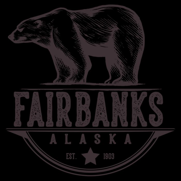Fairbanks Alaska Bear Vacation And Cruise Gift Flat Bill Trucker Hat