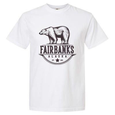 Fairbanks Alaska Bear Vacation And Cruise Gift Garment-Dyed Heavyweight T-Shirt