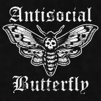 Funny Antisocial Butterfly Introvert Distressed Design Ladies PosiCharge Tri-Blend Wicking Tank