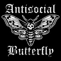 Funny Antisocial Butterfly Introvert Distressed Design T-Shirt