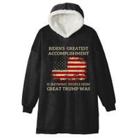 Funny Anti Biden BidenS Greatest Accomplishment Is Hooded Wearable Blanket