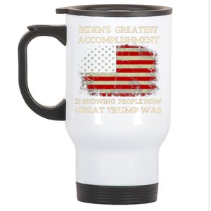 Funny Anti Biden BidenS Greatest Accomplishment Is Stainless Steel Travel Mug