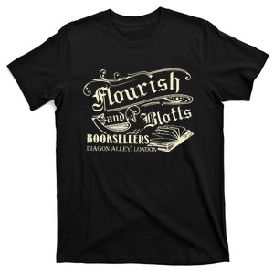 Flourish And Blotts Wizard Book T-Shirt