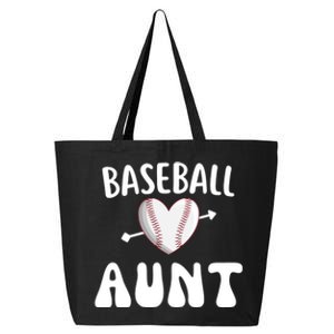 Funny Aunt Baseball Groovy Heart Baseball Player Mother Day Cool Gift 25L Jumbo Tote