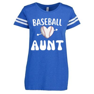 Funny Aunt Baseball Groovy Heart Baseball Player Mother Day Cool Gift Enza Ladies Jersey Football T-Shirt