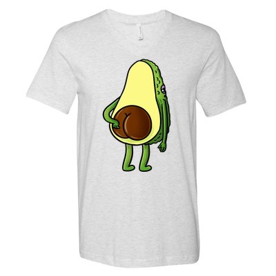 Funny Avocado Butt Cute Avocado Lover V-Neck T-Shirt