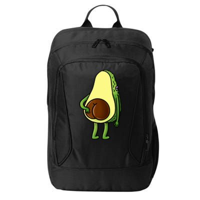 Funny Avocado Butt Cute Avocado Lover City Backpack