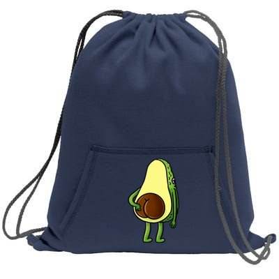 Funny Avocado Butt Cute Avocado Lover Sweatshirt Cinch Pack Bag