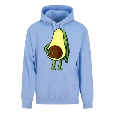 Funny Avocado Butt Cute Avocado Lover Unisex Surf Hoodie