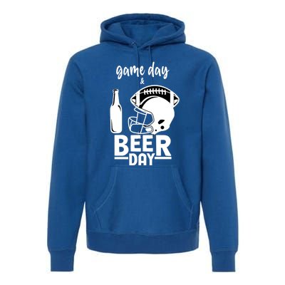 Football And Beer Day Great Gift Premium Hoodie