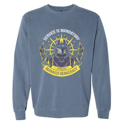 Funny Alien Bugs Are Enlist Today Garment-Dyed Sweatshirt