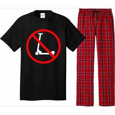 Funny Anti-Scooter By Skaters That Love Skateboarding Tricks Pajama Set