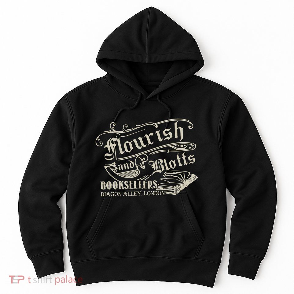 Flourish And Blotts Wizard Book Shop Hoodie