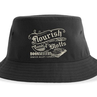 Flourish And Blotts Wizard Book Shop Sustainable Bucket Hat