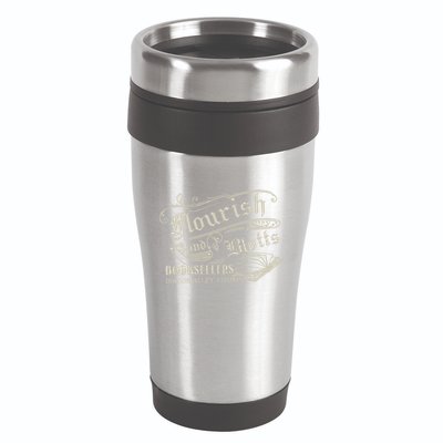 Flourish And Blotts Wizard Book Shop 16oz Travel Tumbler