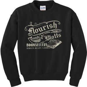 Flourish And Blotts Wizard Book Shop Kids Sweatshirt