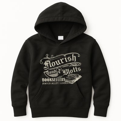 Flourish And Blotts Wizard Book Shop Kids Hoodie