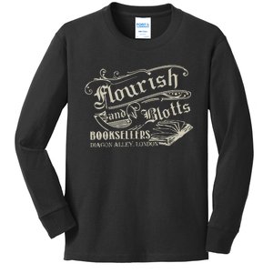 Flourish And Blotts Wizard Book Shop Kids Long Sleeve Shirt