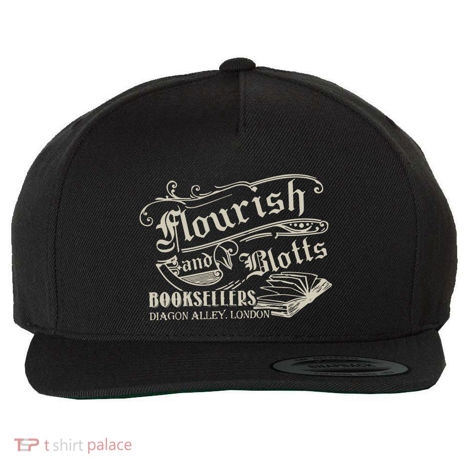 Flourish And Blotts Wizard Book Shop Wool Snapback Cap