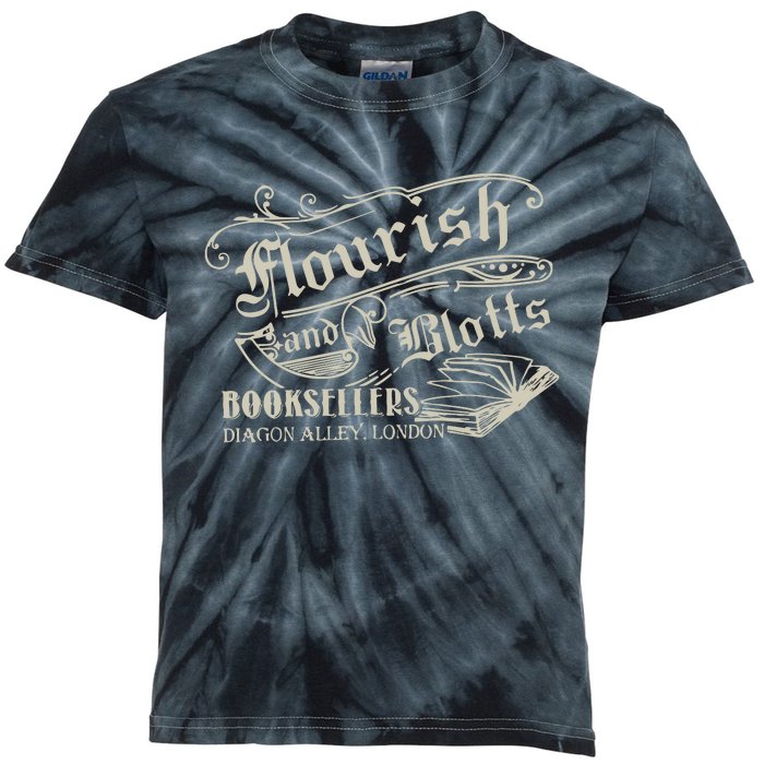 Flourish And Blotts Wizard Book Shop Kids Tie-Dye T-Shirt