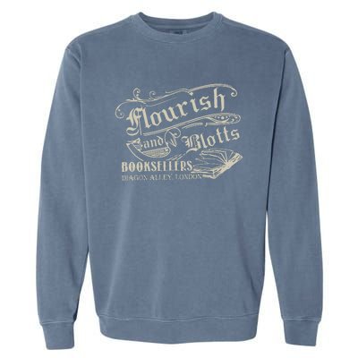 Flourish And Blotts Wizard Book Shop Garment-Dyed Sweatshirt