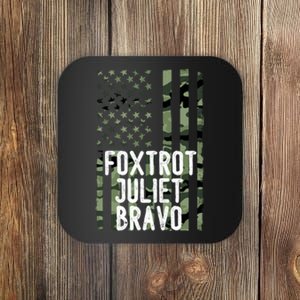 FJB Anti Biden Foxtrot Juliet Bravo American Flag Coaster