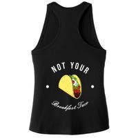 Front And Back Not Your Breakfast Taco Biden Rnc Ladies PosiCharge Tri-Blend Wicking Tank