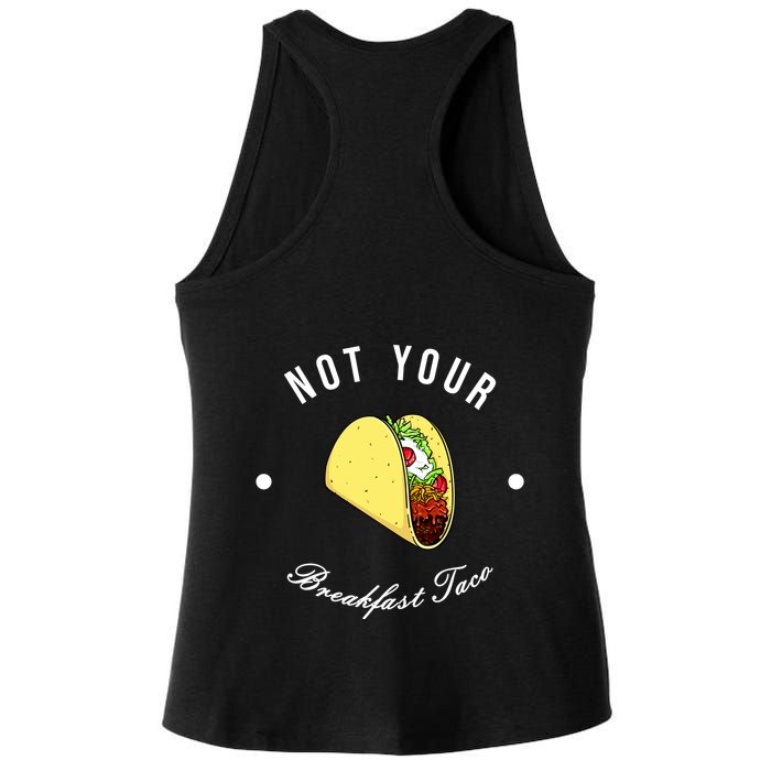 Front And Back Not Your Breakfast Taco Biden Rnc Ladies PosiCharge Tri-Blend Wicking Tank