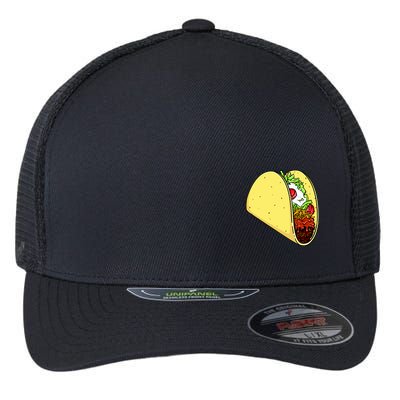 Front And Back Not Your Breakfast Taco Biden Rnc Flexfit Unipanel Trucker Cap
