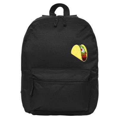 Front And Back Not Your Breakfast Taco Biden Rnc 16 in Basic Backpack