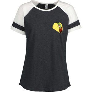 Front And Back Not Your Breakfast Taco Biden Rnc Enza Ladies Jersey Colorblock Tee