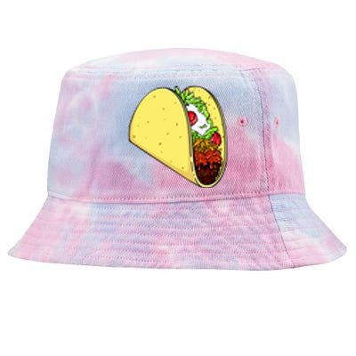 Front And Back Not Your Breakfast Taco Biden Rnc Tie-Dyed Bucket Hat