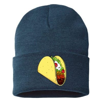 Front And Back Not Your Breakfast Taco Biden Rnc Sustainable Knit Beanie