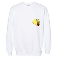 Front And Back Not Your Breakfast Taco Biden Rnc Garment-Dyed Sweatshirt