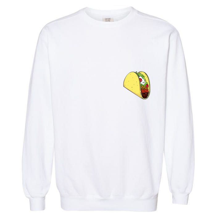 Front And Back Not Your Breakfast Taco Biden Rnc Garment-Dyed Sweatshirt
