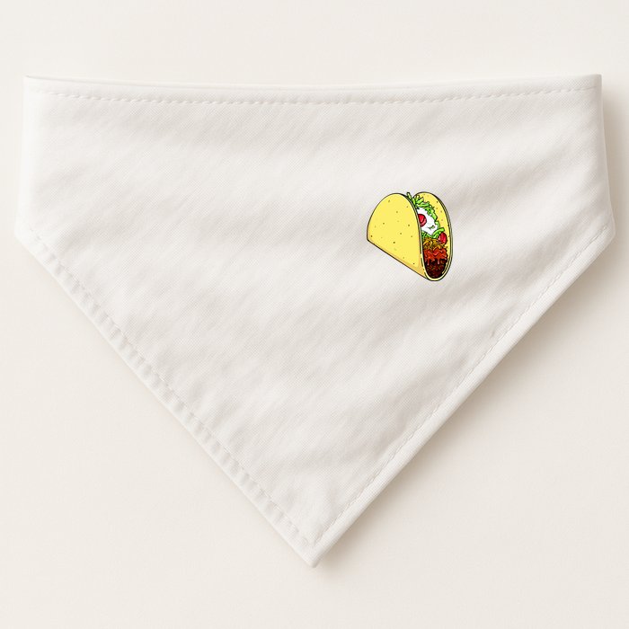 Front And Back Not Your Breakfast Taco Biden Rnc USA-Made Doggie Bandana