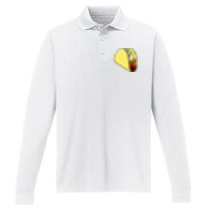 Front And Back Not Your Breakfast Taco Biden Rnc Performance Long Sleeve Polo