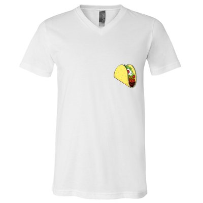 Front And Back Not Your Breakfast Taco Biden Rnc V-Neck T-Shirt