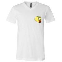 Front And Back Not Your Breakfast Taco Biden Rnc V-Neck T-Shirt