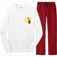 Front And Back Not Your Breakfast Taco Biden Rnc Long Sleeve Pajama Set