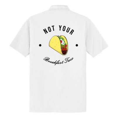 Front And Back Not Your Breakfast Taco Biden Rnc Dry Zone Grid Polo