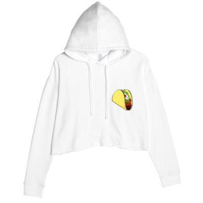 Front And Back Not Your Breakfast Taco Biden Rnc Crop Fleece Hoodie