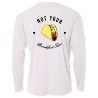 Front And Back Not Your Breakfast Taco Biden Rnc Cooling Performance Long Sleeve Crew