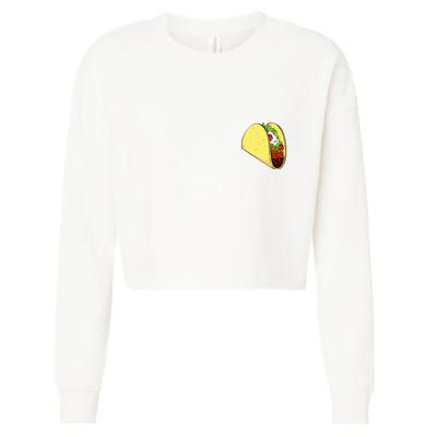 Front And Back Not Your Breakfast Taco Biden Rnc Cropped Pullover Crew