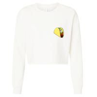 Front And Back Not Your Breakfast Taco Biden Rnc Cropped Pullover Crew