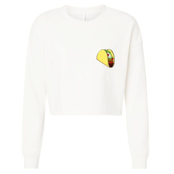 Front And Back Not Your Breakfast Taco Biden Rnc Cropped Pullover Crew