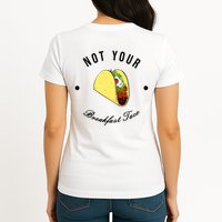 Front And Back Not Your Breakfast Taco Biden Rnc Womens T-Shirt