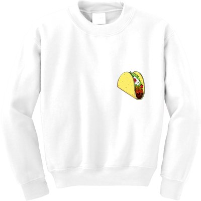 Front And Back Not Your Breakfast Taco Biden Rnc Kids Sweatshirt