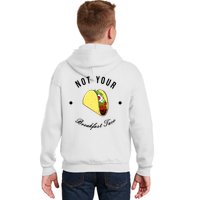 Front And Back Not Your Breakfast Taco Biden Rnc Kids Hoodie