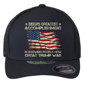 Funny Anti Biden BidenS Greatest Accomplishment Is Showing Flexfit Unipanel Trucker Cap